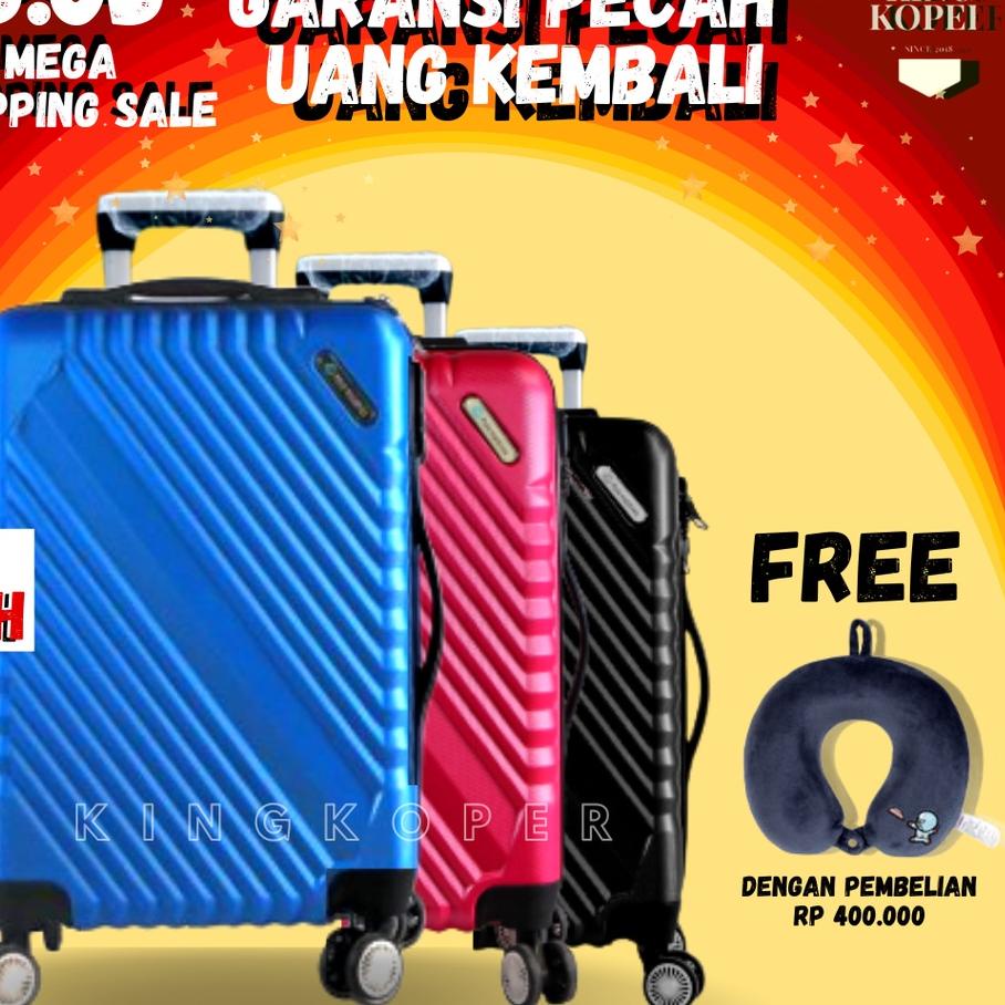 ♗ Koper 24 inch Polo ukuran bagasi - koper polo - koper fiber - koper anti pecah - koper murah ➸