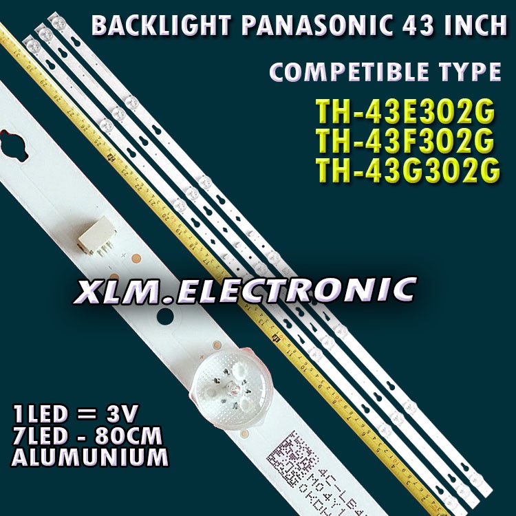 BACKLIGHT PANASONIC PANASONIK TH-43E302G TH-43G302G TH43E302G TH43G302G 43E302G 43G302G