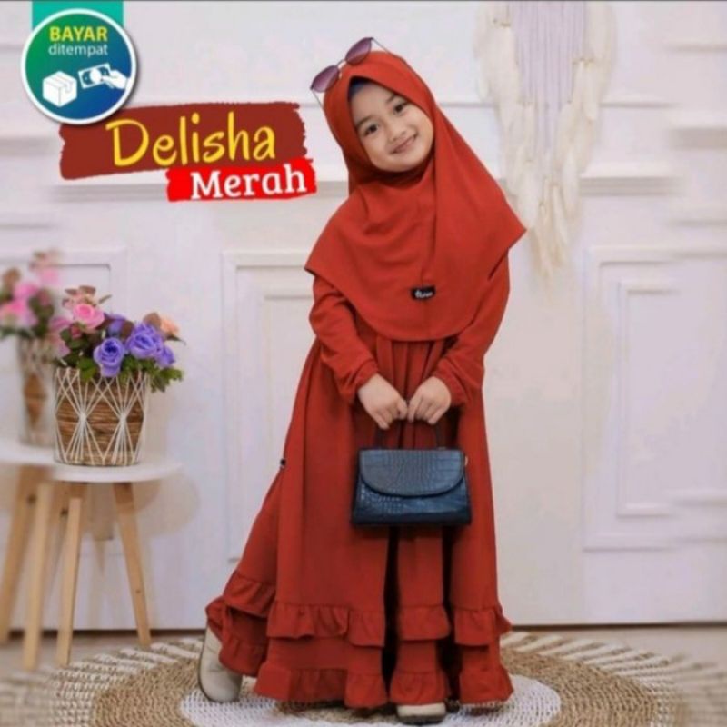 GAMIS ANAK PEREMPUAN DELISHA FREE HIJAB