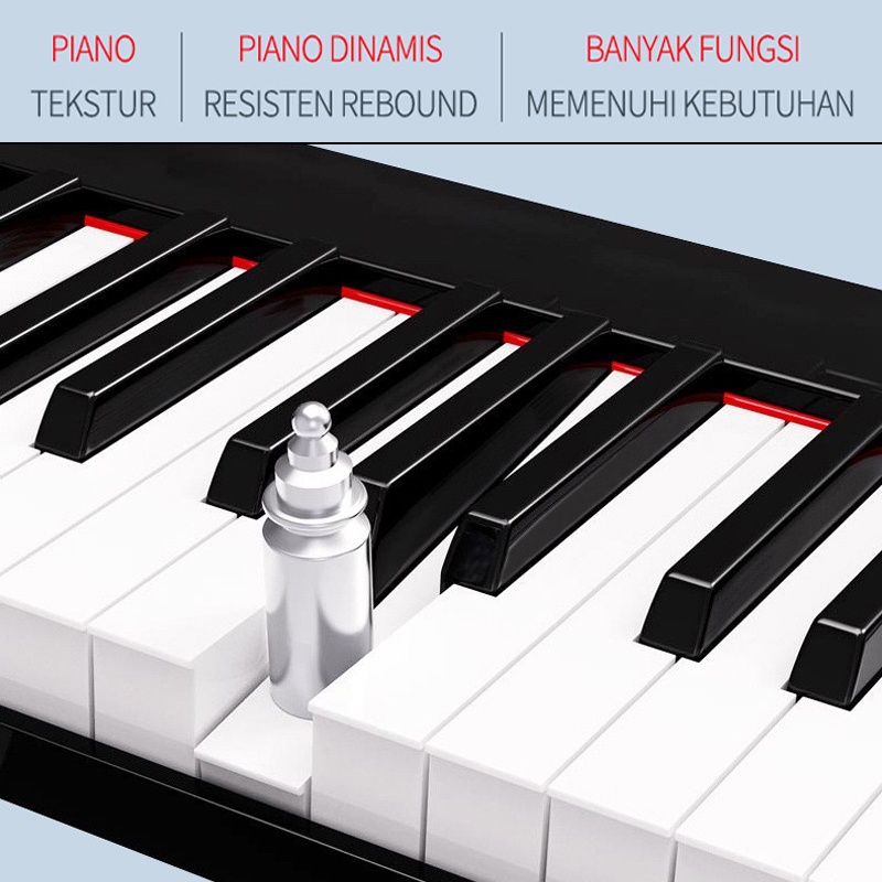 Portable Keyboard 88 Keys, Piano 88 Keys, Organ Elektronik Profesional Multifungsi untuk Rumah - Sensasi Bermain Piano yang Nyata, Mudah Dipindahkan