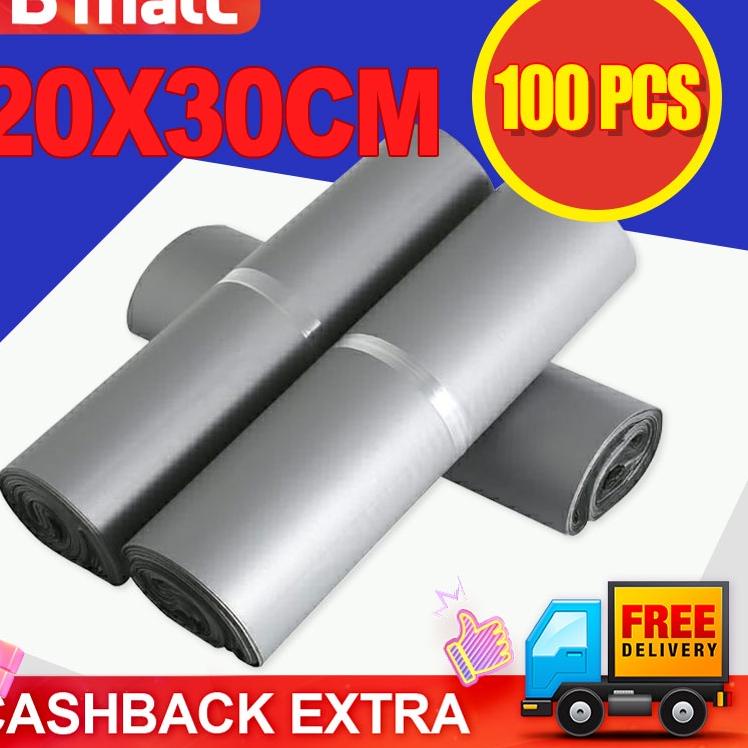 

12.12 SALE Plastik Packing Polymailer LDPE Silver 20X30CM Isi 100Pcs Lem Perekat Tebal Online Shop serbuuu !