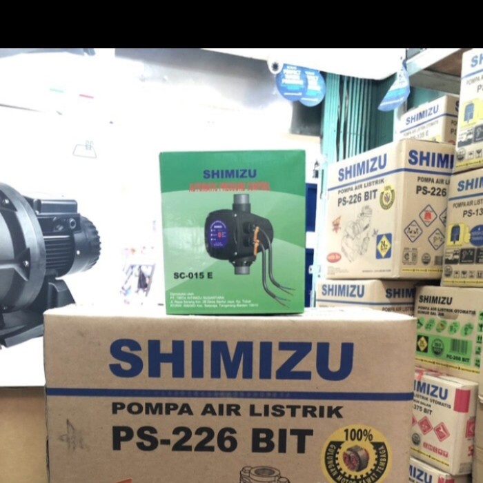 MESIN POMPA PENDORONG/BOOSTER "SHIMIZU 200WATT + OTOMATIS APC #ORIGINAL