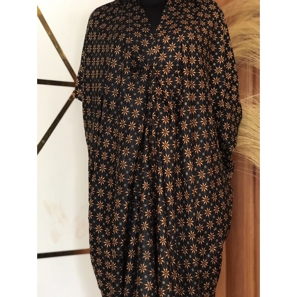KAFTAN BATIK ETNIK LEOPARD HOMEDRESS LEBARAN RAYON ALLSIZE-BIGSIZE