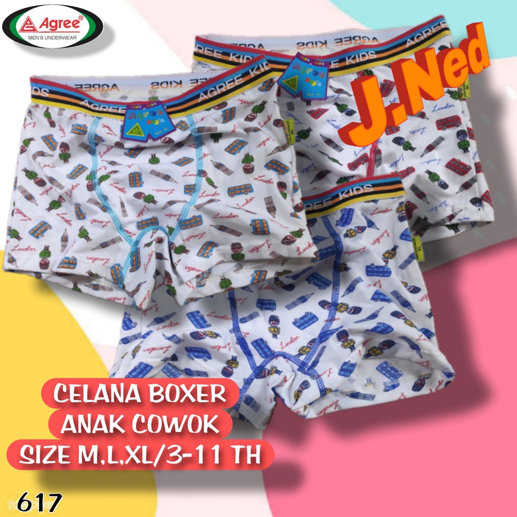 J617 CD BOXER ANAK COWOK AGREE KIDS BOXER ANAK ART 6169