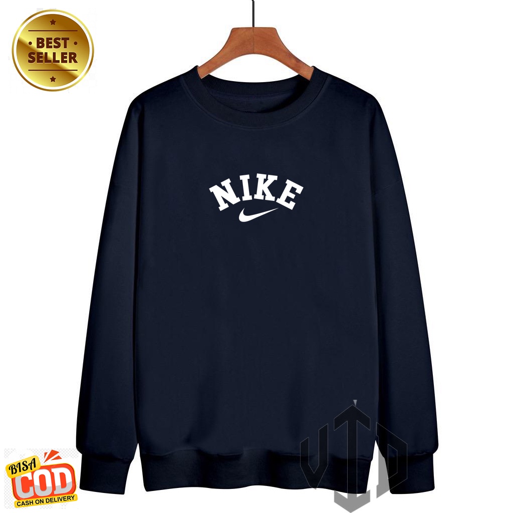 Sweater Crewneck NIKE 0001 PUTIH //Sweatshirt Hoodie Pria/Wanita//Switer Trendi Masa Kini Stylis Kor