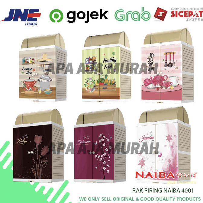 Termurah Rak Piring Naiba 4001 / Lemari Plastik Naiba 4001 / Rak Piring Murah New!!