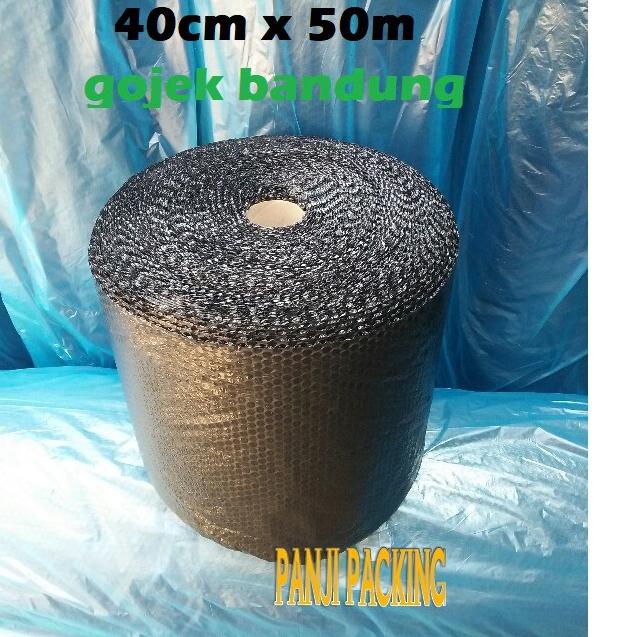 

Terbaik Bubble wrap Hitam 40cm x 50m plastik bublewrap roll Bandung babel kuat !!!