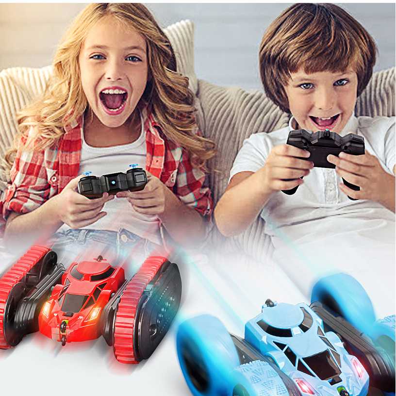 JJRC Mainan Mobil Remote Control RC Stunt Buggy Car Anak Bisa Berputar 360 Derajat Degree 2 Model Roda - HY828