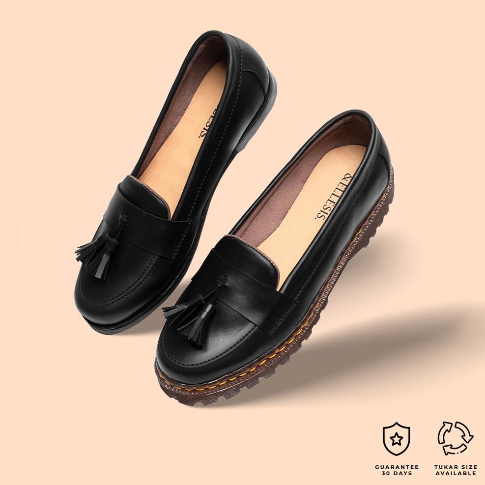 MENARIK Ellesis Sepatu Flat Wanita Loafer Docmart - Arme Series