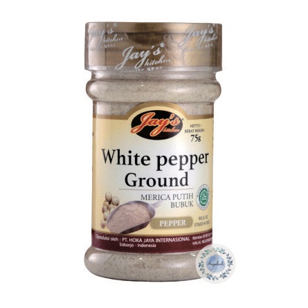 

NISSA - Jays Kitchen White Pepper Ground 75gr Bumbu Dapur Merica Putih