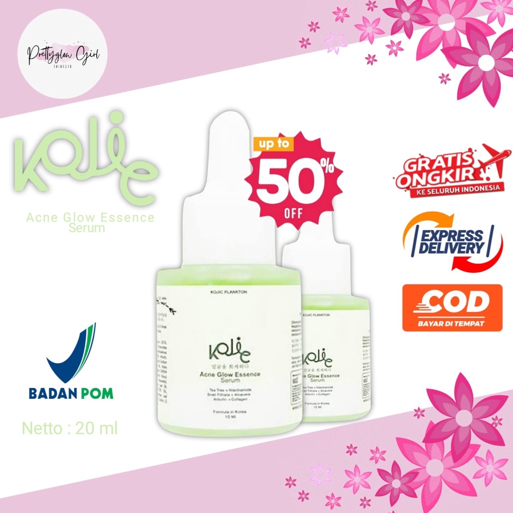 Serum Wajah Murah Acne Glow Essence Collagen Mencerahkan Dan Menghaluskan Kulit Wajah Kojic Plankton