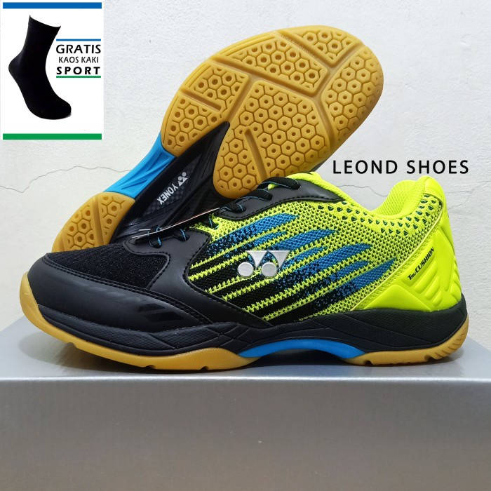 {MentariStore} Yonex All England 05 Sepatu Badminton Bulu Tangkis Yonex Original - BLACK GREEN 39 Be