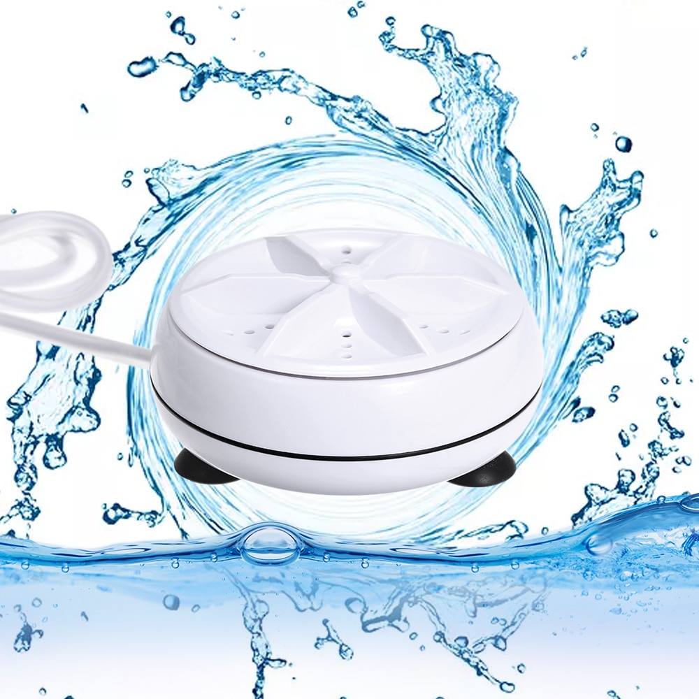 HOMGEEK Mesin Cuci Mini Portable Washing Machine Ultrasonic - CE172