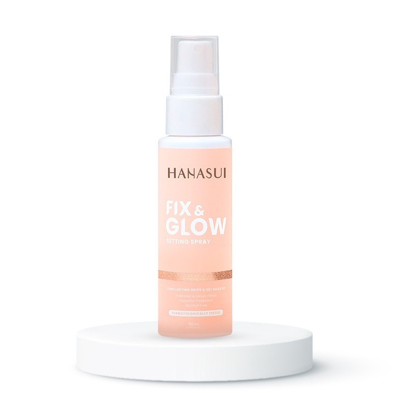 HANASUI Fix &amp; Glow Setting Spray 60ML / BPOM