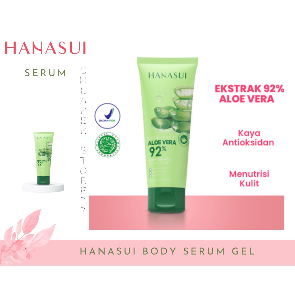 HANASUI BODY SERUM GEL 200 ML - ALOE VERA - SAKURA - VITAMIN C