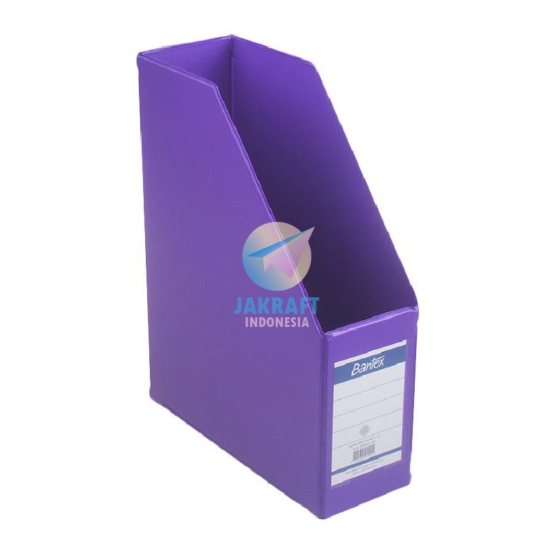 

(1 Unit) Magazine Box File BANTEX 4011 21 Warna Lilac FC 10 Cm PVC F4 Folio Kotak Tempat Dokumen