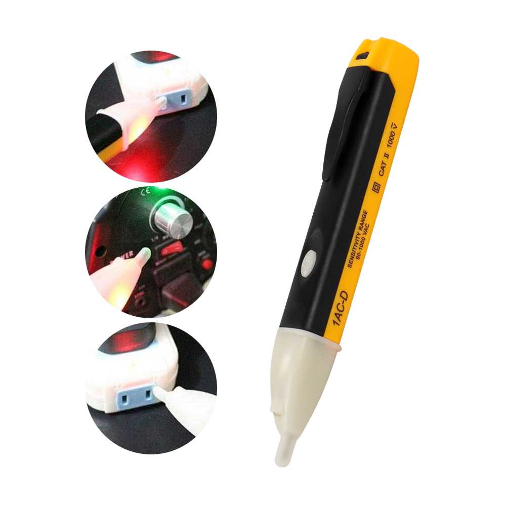 (BISA COD) FTIHSHP ANENG Tester Pen Non Contact AC Voltage Detector 90V-1000V 1AC-D