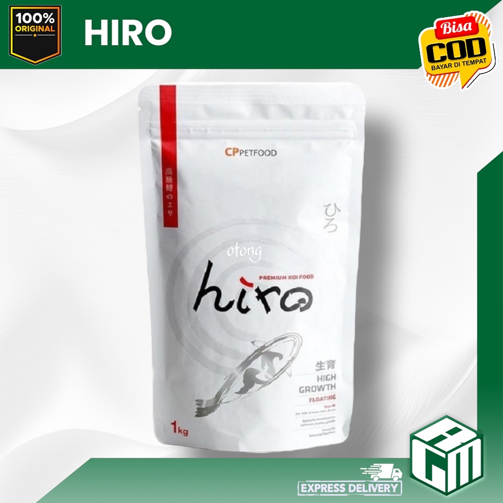 HIRO high grrowth grow makanan pakan pelet ikan koi fish food 1kg murah