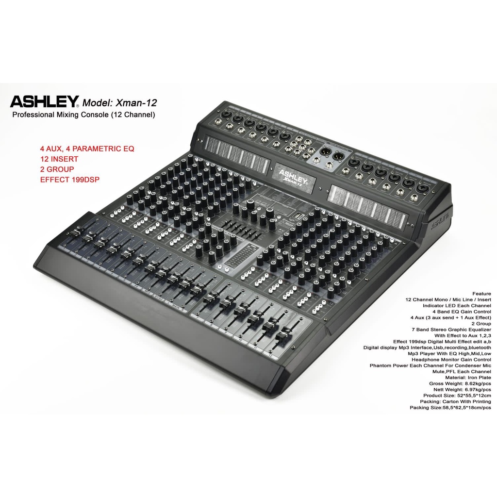 mixer Audio Ashley XMAN 12 series original XMAN12