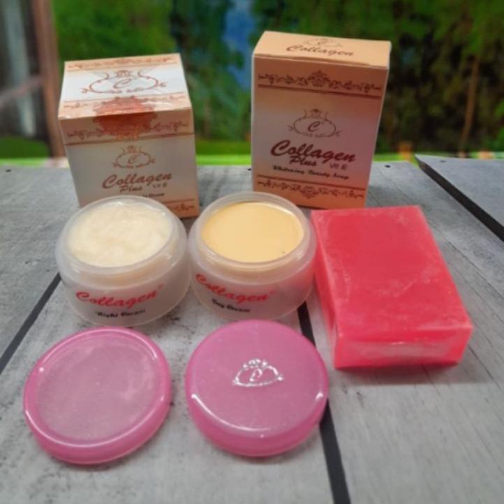 Discount Today Paket Collagen Original//Pemutih Wajah Original//Cream Collagen Asli+Sabun ??