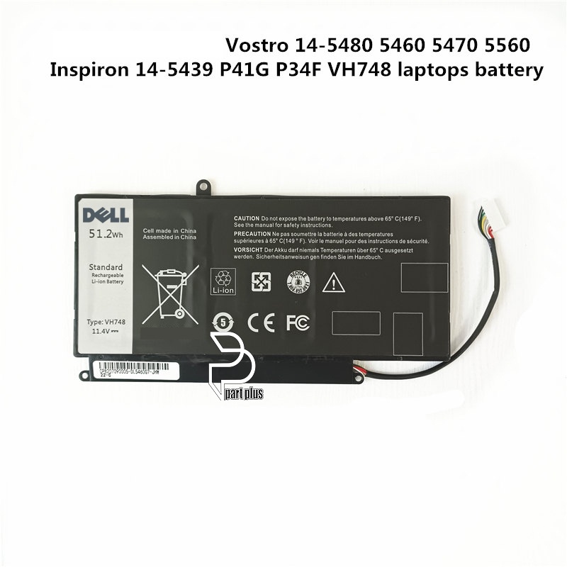 Baterai Laptop Dell Inspiron 14-5439 Vostro 5460 5470 5560 VH748