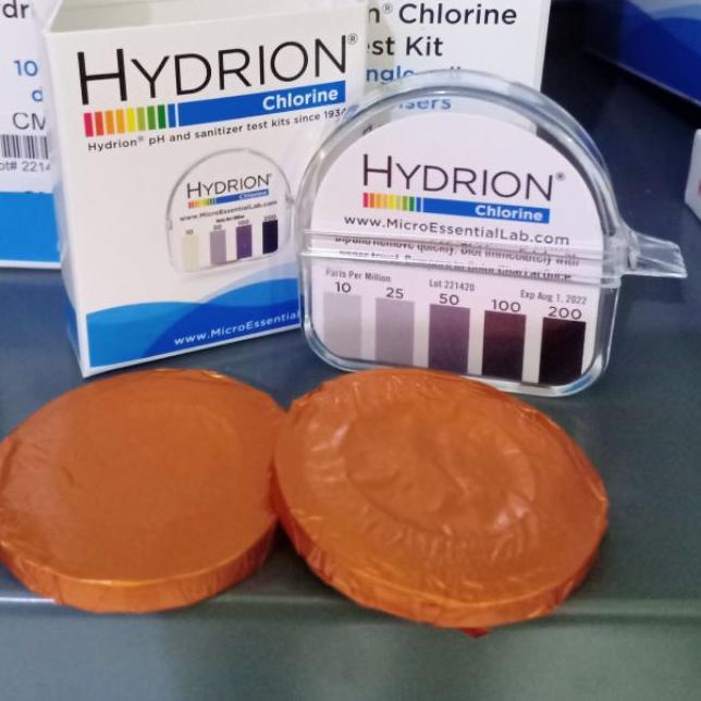 ✬ Hydrion CM-240, Chlorine Test Paper, range :  PPM ✸