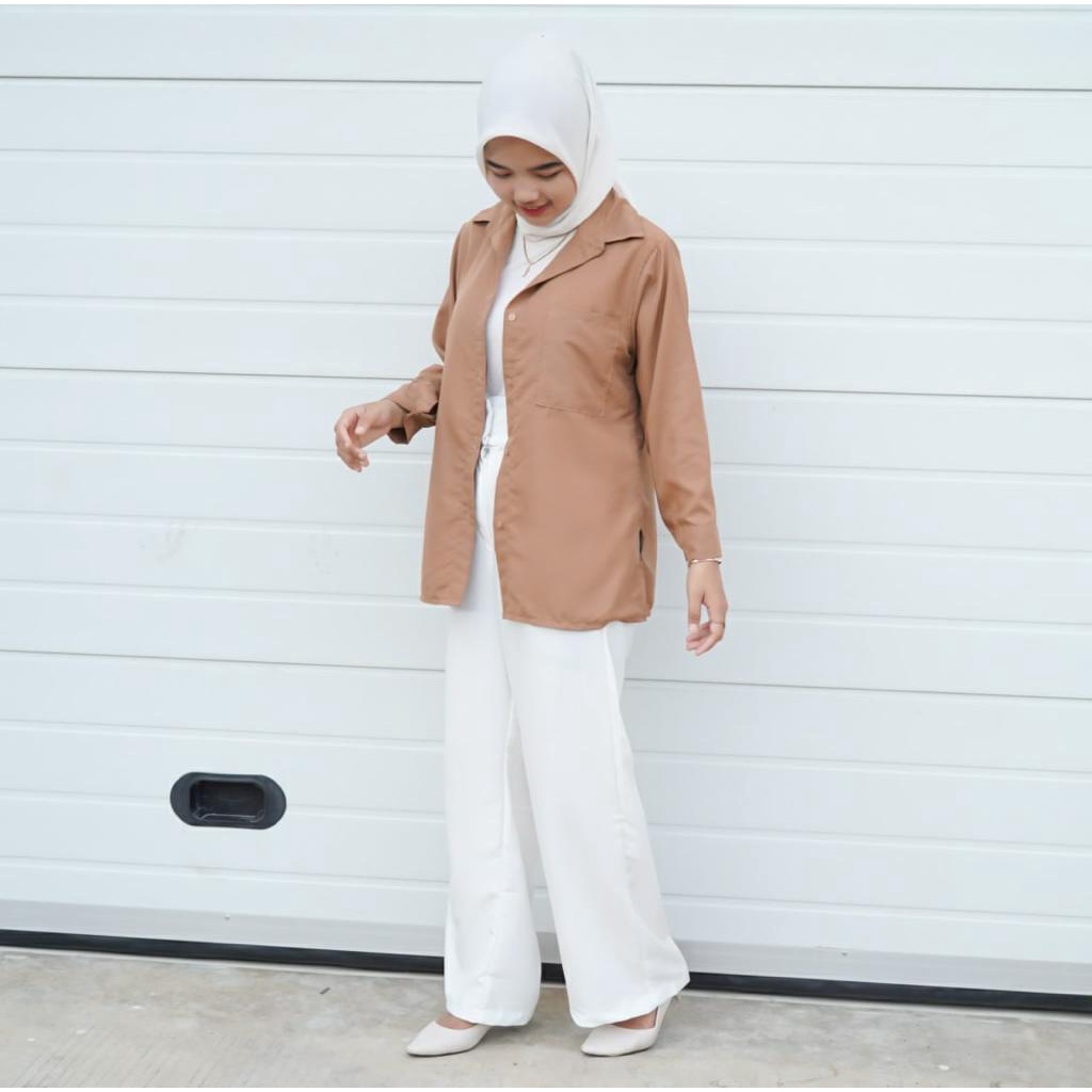 BEFAST - ZFS OOTD WANITA OUTER LALISA / HERRA POCKET OUTER TOP / Fashion Wanita Kerja Casual / Outer Polos Formal / Outfit Daly Wanita Remaja ABG Trendy / Blazer Lengan Panjang Terlaris / OOTD Style Wanita Hijab