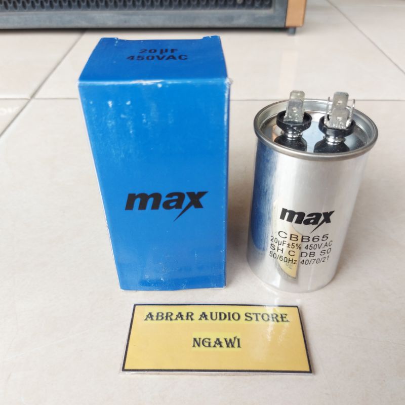 Kapasitor Max Alumunium / Capasitor Alumunium Max 20uf / 450v -  30uf / 450v