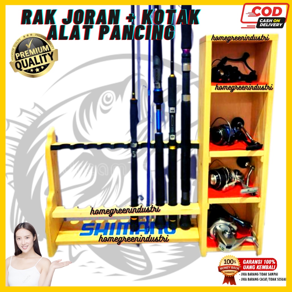 RAK JORAN PANCING dan Tempat Penyimpanan Alat Pancing > Joran & Gulungan Pancing homegreenindustri