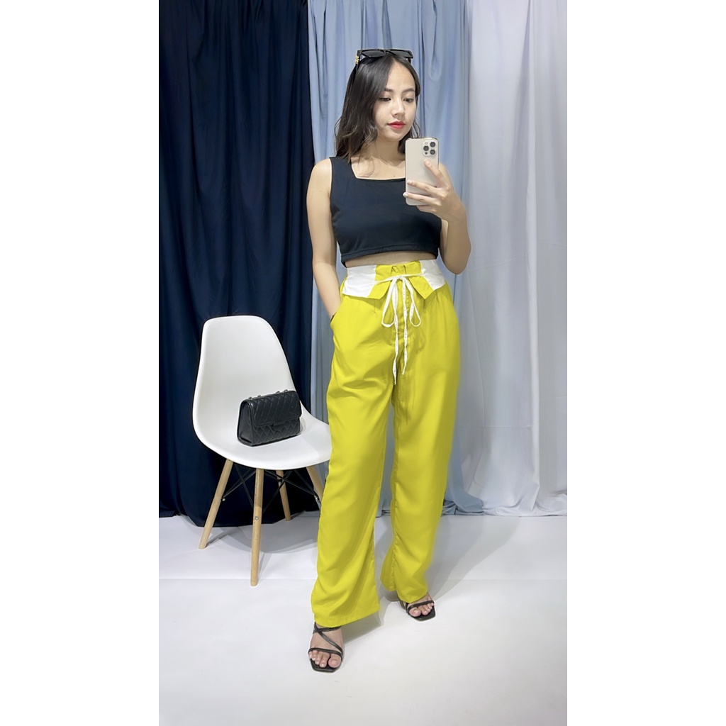 BEFAST - ZRX OOTD CELANA KULOT SOYA / KETLIN PANTS TWISTCONE / Celana Kulot HW Keluaran Terbaru / Outfit Wanita Remaja ABG Trendy / Kulot Polos Formal / Fashion Kekinian Wanita Remaja / OOTD Style Wanita Korean / Terlaris