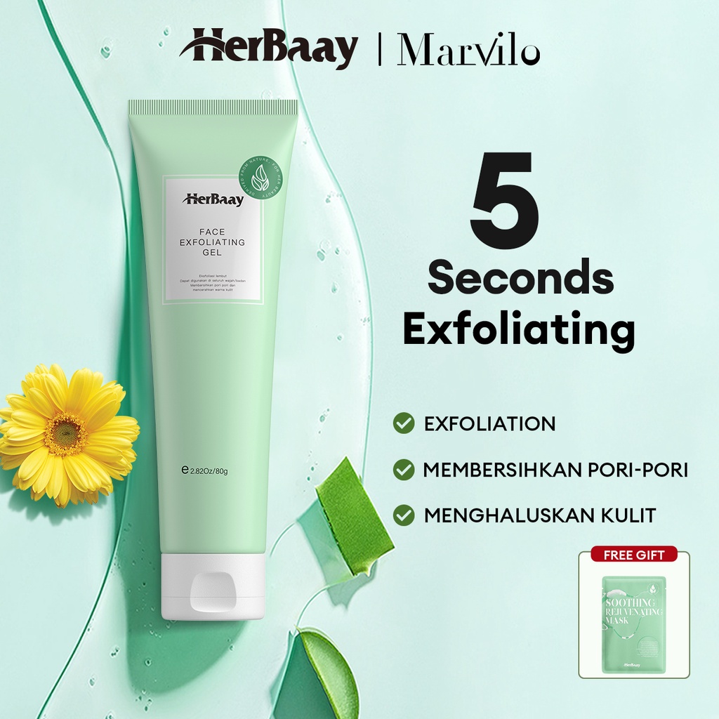Jual HerBaay by Marvilo [BPOM] 5s Face Exfoliating Gel Gentle