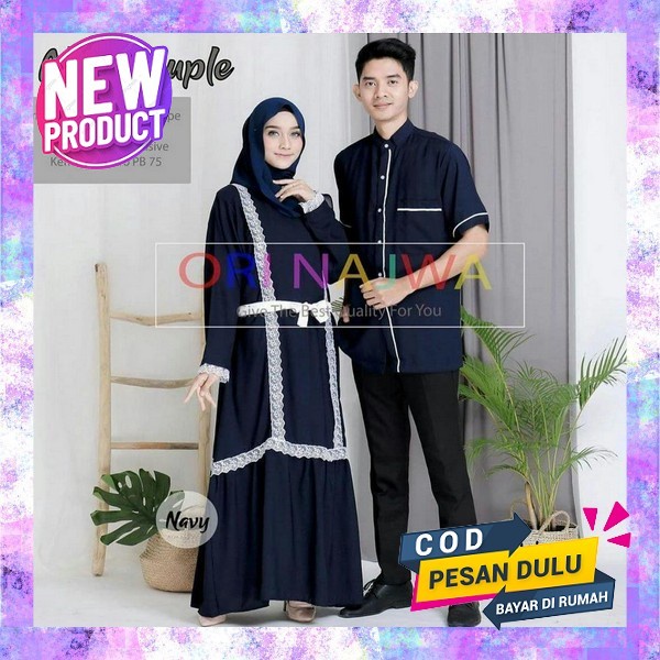 Gamis Couple Pasangan Remaja Suami Istri Terbaru 2022 2023 Jumbo Original Untuk Lebaran Mysure Alama