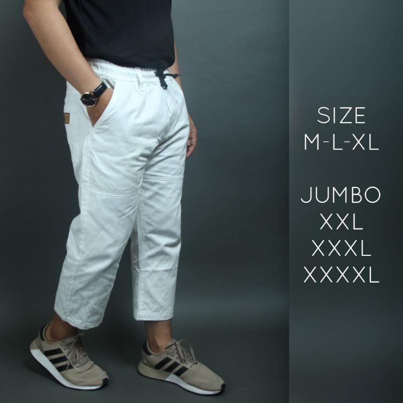 Sirwal Jumbo Al Amwa - Celana Sirwal Jumbo Al Amwa Bahan Kanvas - Sirwal Bigsize Putih Jumbo - Sirwa