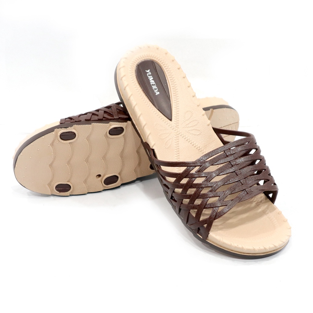 SANDAL FLAT WANITA 36-41 WARNA RANDOM - SANDAL WANITA