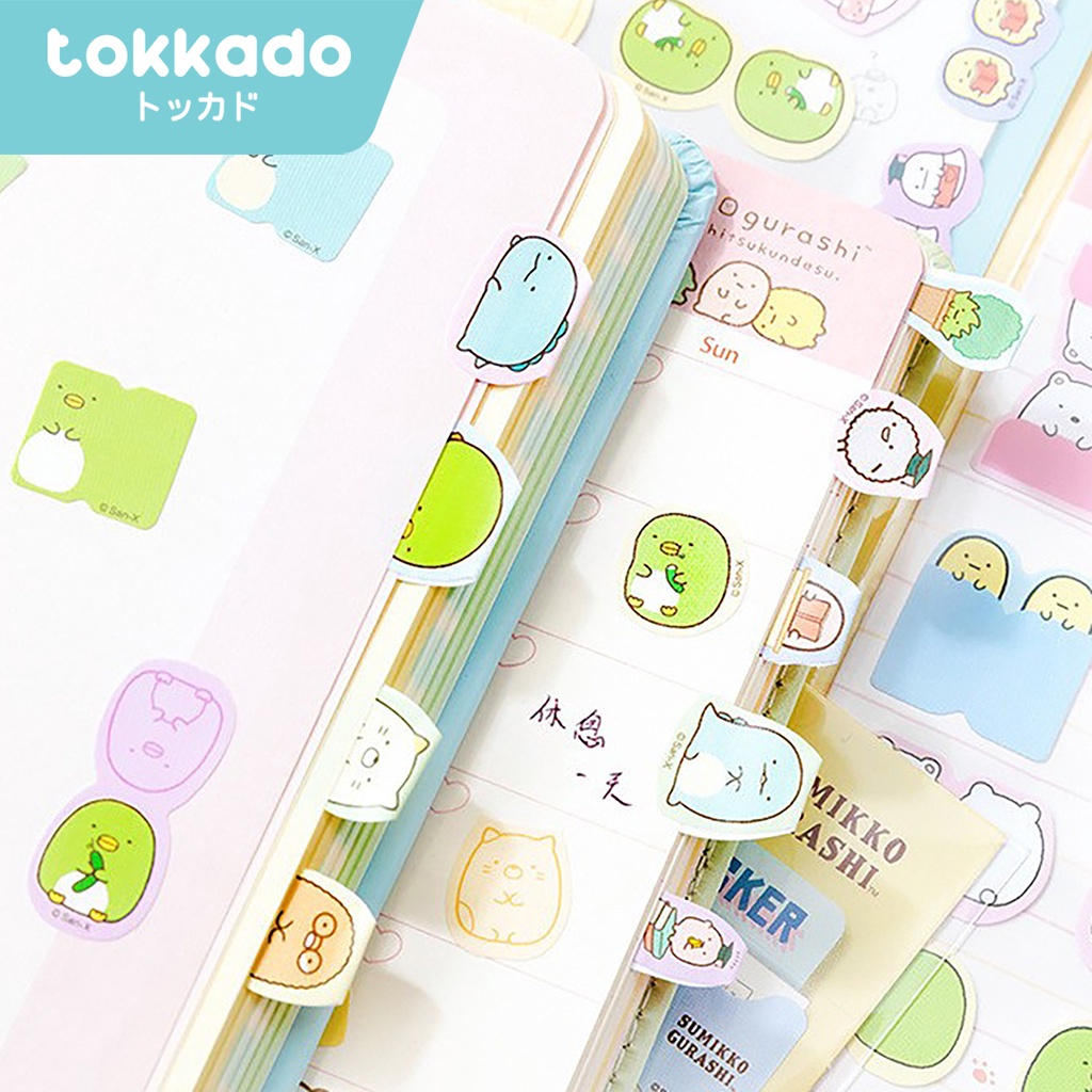 

TOKKADO Sumikko Koji Bookmark Sticker Pembatas Buku Penanda Index Gambar Tempel Lucu