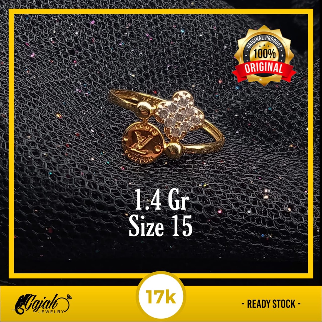 Cincin Emas 17K - 1.4 Gr Kadar 750 - 4399