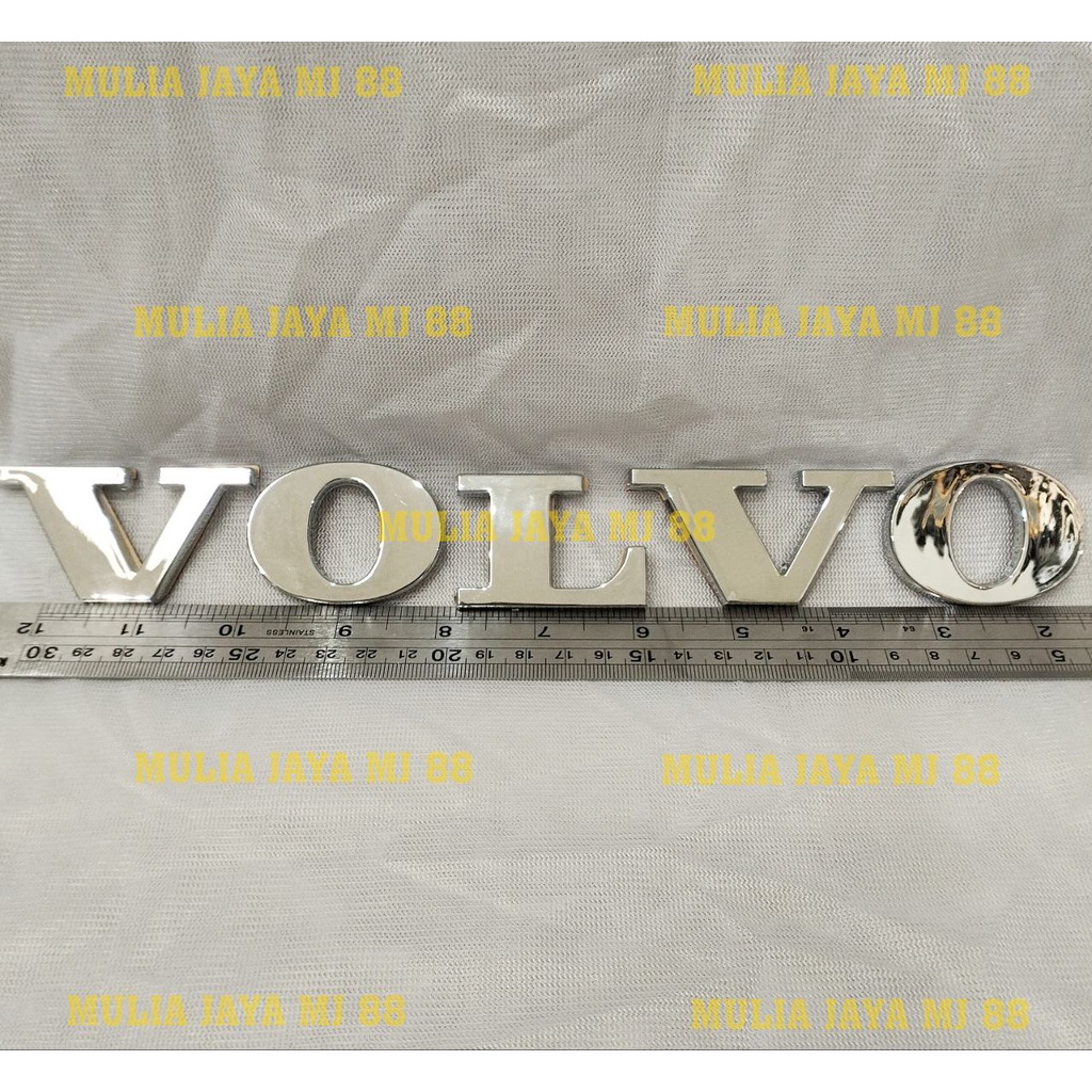 Emblem VOLVO/Tulisan VOLVO/Logo Volvo/Tulisan Timbul VOLVO Krum