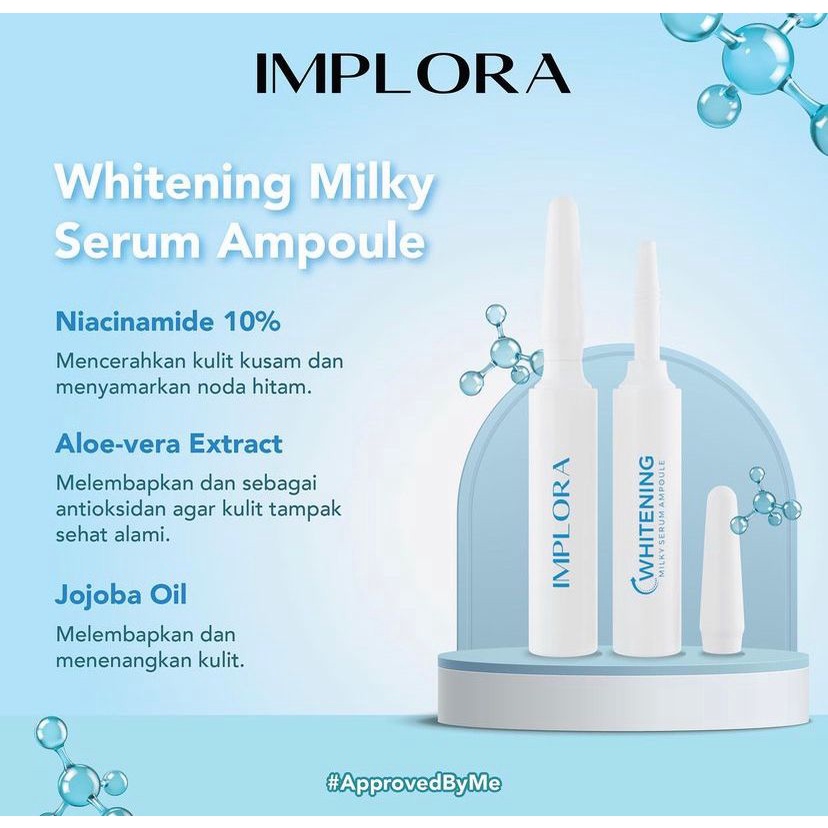 ✿ELYSABETHME✿ Implora Whitening serum ampoule bisa mencerahkan wajah