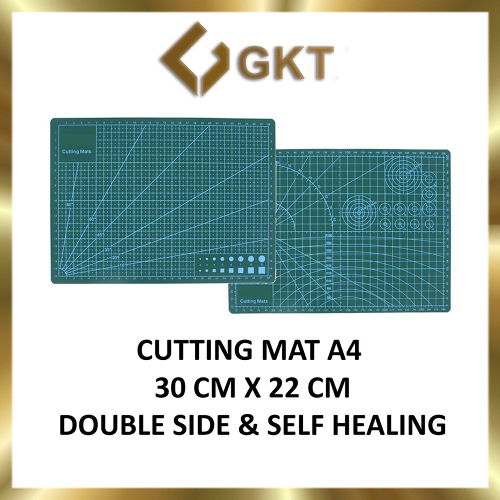 Alas Potong Kertas (Cutting Mat) Uk. A3, A4, Bahan PVC, Double-Side, Self Healing untuk potong kertas