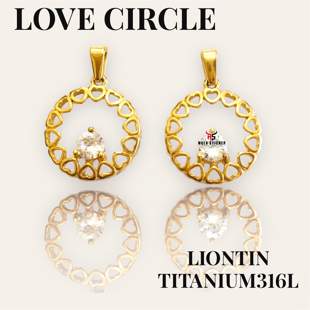 Kalung Liontin Gold Titanium Stainless Steel Premium