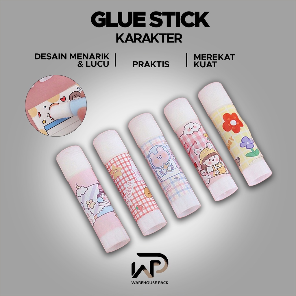 

( 1 Pcs ) Glue Stick Motif Cartoon 15 Gr | Lem Kertas Stick Lucu | Lem Karakter | Lem Kertas Putar Glue Stick Mini Fancy