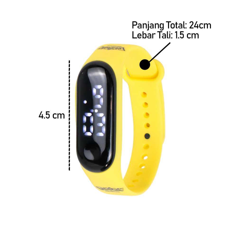 Jam Tangan Digital Uniseks Desain Pokemon - GC195 - Yellow