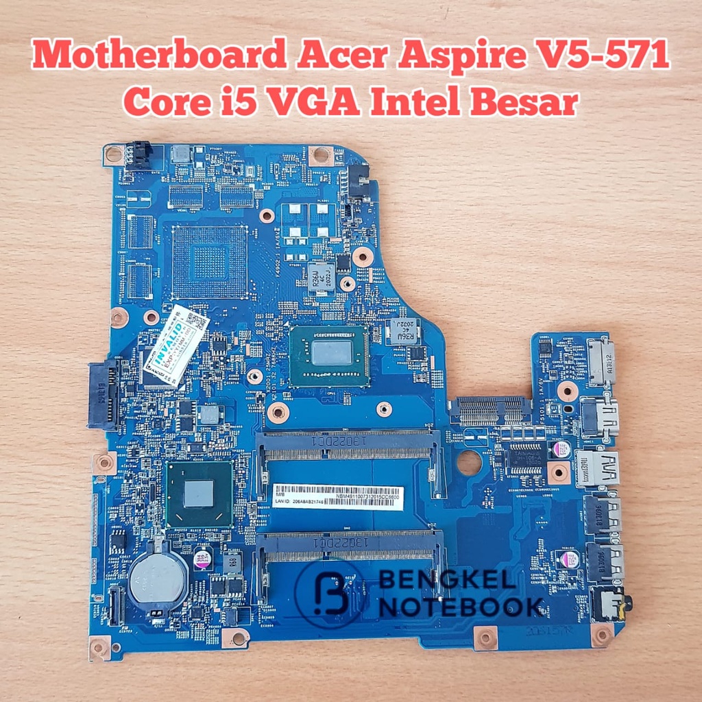 Motherboard Acer Aspire V5-571 V5-471 Intel Core i5 VGA Intel besar