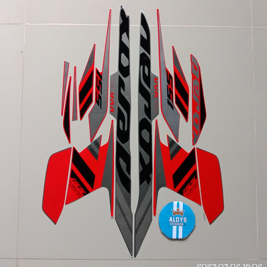 stiker motor list body motor yamaha aerox 155 2021