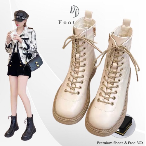 [DF FOOTWEAR] Sepatu Boots Martin Wanita Import Premium Quality DF 624