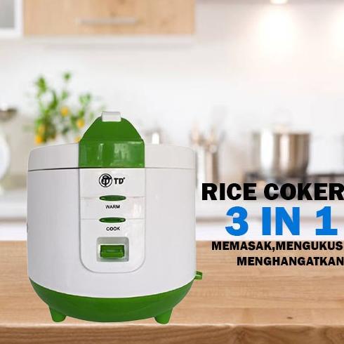 TD Magic Com mini 1,2Liter Anti Lengket Rice Cooker 3in1 mejikom barang sale