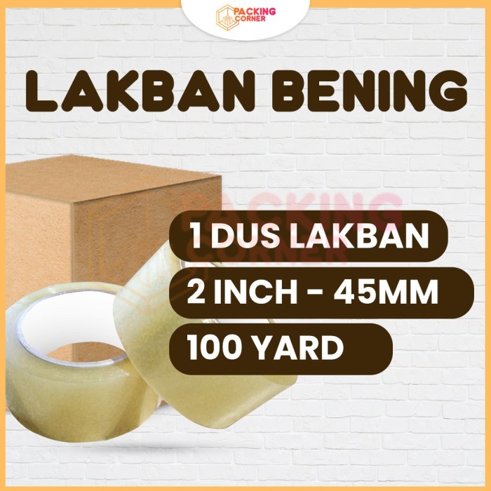 

Terlaris 1 Dus Lakban Bening 2 Inch 100 Yard 45Mm 48Mm Gojek Grab Termurah 1Dus