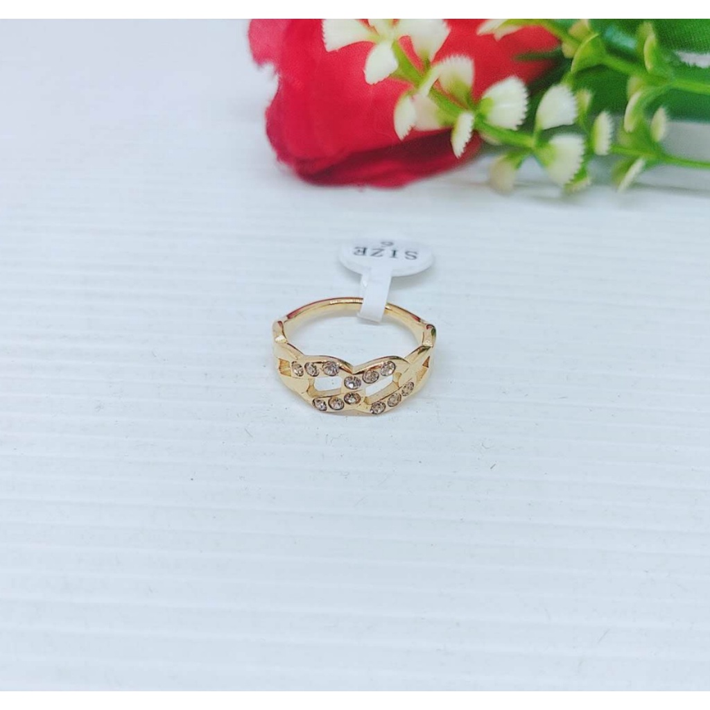 Cincin Titanium Anti Karat Perhiasan Wanita 3043/3044/3045/3046