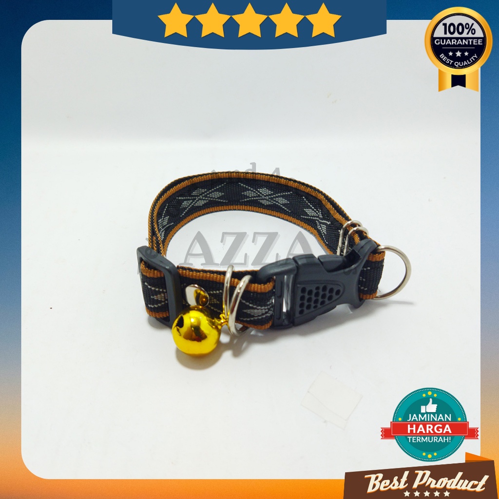 Kalung Anjing Lonceng Besar Ukuran 24 mm Bahan Tali Tebal Kualitas Premium / Large Bell Dog Collar Size 20 mm Premium Quality Thick Rope