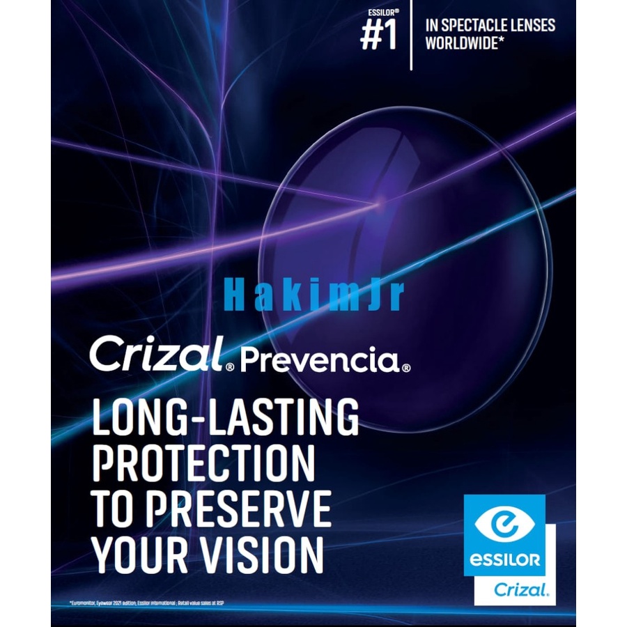 Lensa Kacamata Essilor SV Crizal Prevencia